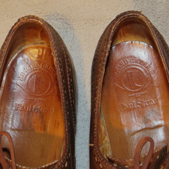 Edward Green for Paul Stuart Inverness Brown Brogues Wingtips 12B main image 4